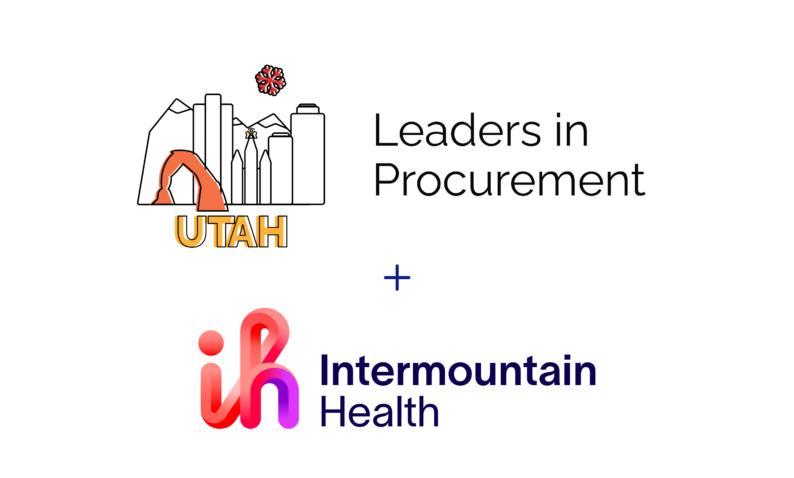 Image of Utah Leaders in Procurement and Intermountain Healthcare Logos