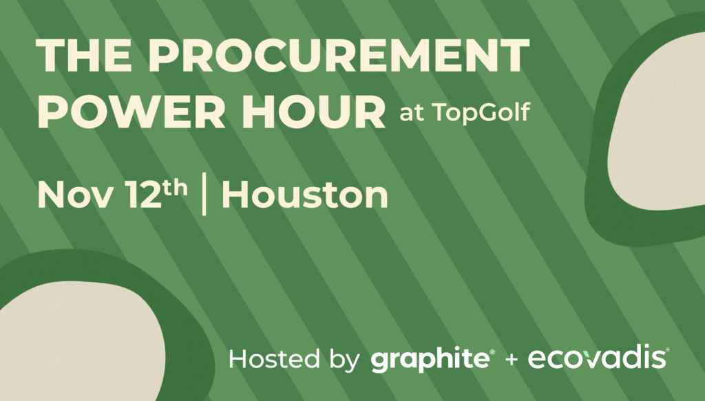 Graphite Teams Up with EcoVadis to Gather Procurement Leaders in Houston